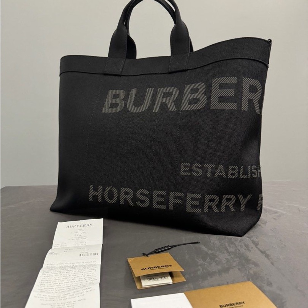 Burberry Black Men's Tote Bag - Picture 2 of 7